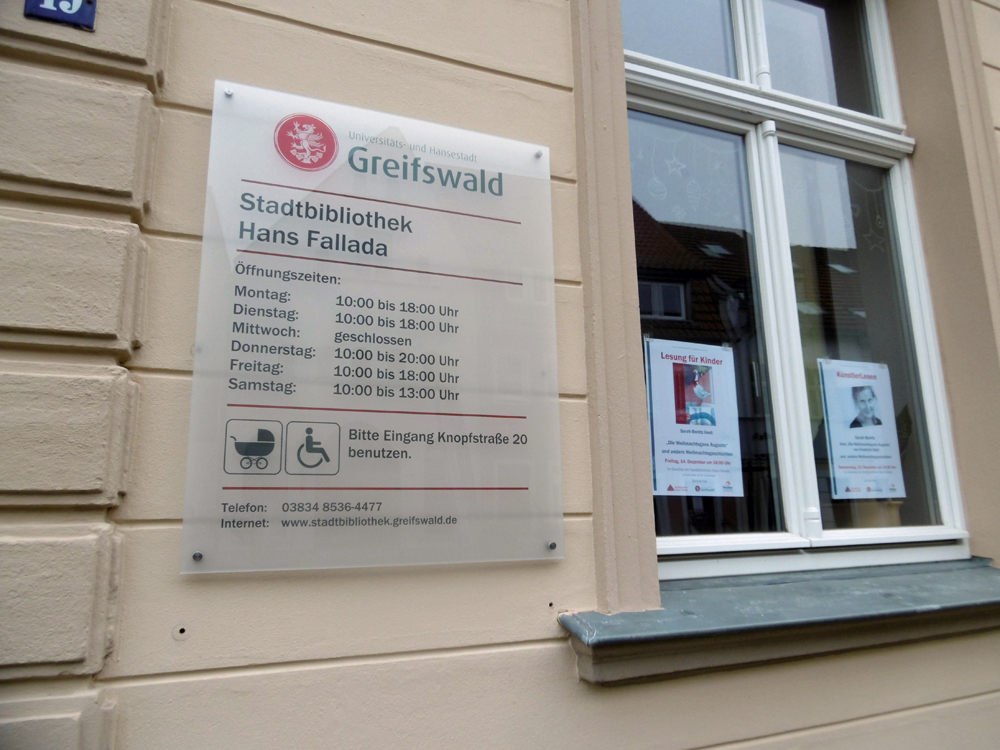 Hans-Fallada-Bibliothek in Greifswald